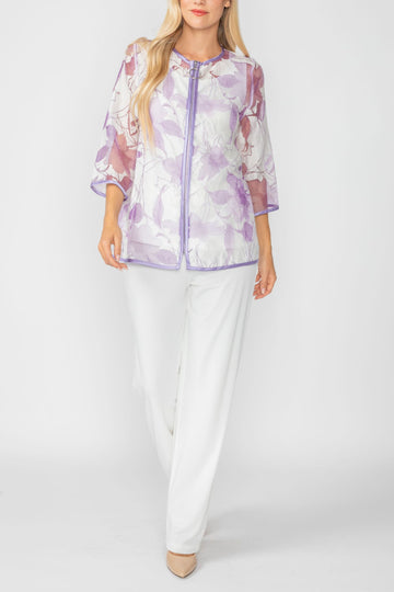 Purple Blossom Burnout Jacket